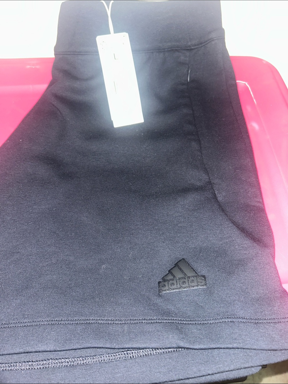 adidas men’s  Black Logo Sweat Joggers
